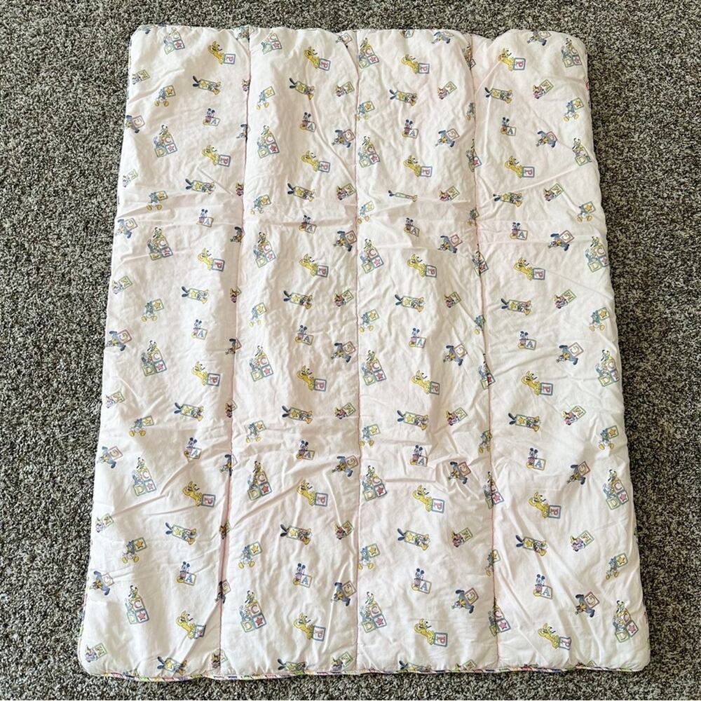 Vintage Disney Baby Mickey & Friends Quilt crib blanket comforter
